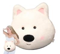 Calentador de manos de felpa,Almohada calentadora de manos | Almohada de felpa para perros West Highland | Lindos animales de peluche, juguetes de almohada suaves para niños y adultos, Navidad, cumple