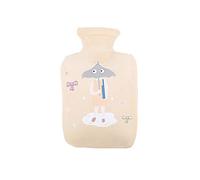 Calentador de manos de felpa MyrRhe: linda bolsa de agua caliente de PVC con inyección de agua