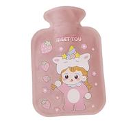 Calentador de manos de felpa relleno de agua, de agua caliente de invierno, de agua caliente de felpa, almohadilla térmica suave de gran capacidad, calentador de cama para manos y cintura