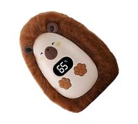 Calentador de manos eléctrico: dispositivo calentador de manos de bolsillo, convenientemente hardware de cubierta de felpa de animales de dibujos animados, pantalla portátil USB | para niños adultos a
