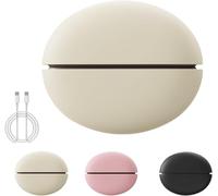 Calentador de Manos magnético Dividido, Calentamiento rápido USB-C, Calentador de Bolsillo Recargable Ultrafino, Calentador de Manos portátil para Actividades al Aire Libre (Beige)