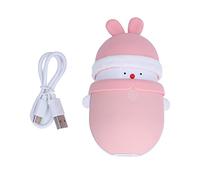 Calentador de Manos Portátil Recargable Mini Forma de Conejos de Dibujos Animados Dos Niveles Temperatura Ajustable Calentador de Bolsillo para Manos Cálido para Actividades al