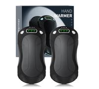 Calentador de Manos Recargable, 7000mAh Portátil Reutilizable, 2-en-1 Calienta Manos USB, Pack de 2 Calentador de Manos para Camping/Caza/Senderismo Regalos (B, S)