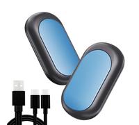 Calentador de manos recargable - WASAGA 2 paquetes USB magnético ultrafino portátil calentador de bolsillo y calentador eléctrico reutilizable y camping al aire libre regalo para mujeres o hombres