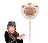 Calentador de Manos USB Calentador de Manos Recargables Calentador de Manos Eléctrico Power Bank Portátil Electrico Calienta Manos Adultos y Niños (Blanco)