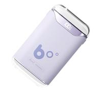 Calentador de manos USB portátil - Dispositivo de calentamiento rápido compacto, calentador con iluminación LED recargable, calentador de manos de bolsillo con pantalla digital para caza de invierno