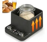 Calentador de Masa Madre con Baño María 360°, Control de Temperatura Preciso 1°F (70-104°F), Temporizador 198H, Recordatorio Inteligente de Alimentación para Fermentación de Yogur, Kombucha, Pan