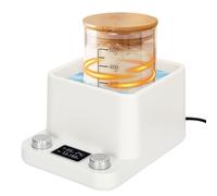 Calentador de masa madre para baño de agua a temperatura constante, termostato preciso de 17.2 °C (21.1-40.0 °C)-temporizador de memoria de 198 horas, calentador inteligente de alimentación de