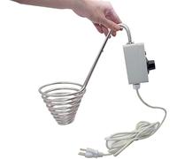 Calentador de miel con termostato, placa de fusión de acero inoxidable para fundir eficazmente miel cristalizada y cera de abeja