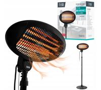 Calentador de patio eléctrico infrarrojo de 2000w con 3 configuraciones ipx4