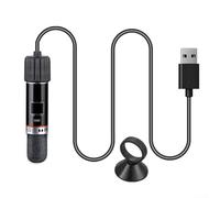 Calentador de pecera de 10 W para acuarios pequeños, varilla de calefacción USB para acuarios con control constante de 26 °C, calentador de vidrio de cuarzo para tanques de menos de 25 litros