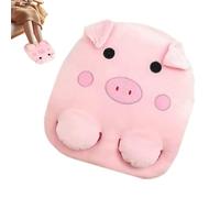 Calentador de pie con calefacción - 14,57 x 12,6 x 3,15 pulgadas con forma de animal de peluche para comodidad de invierno