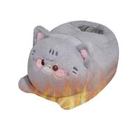 Calentador de pie eléctrico con bolsillo peluche suave configuración de calor ajustable calefacción protección sobrecalentadora cubierta extraíble para en el hogar de interior dormitorio de la cama