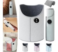 Calentador de piernas con manta suave Calefacción completamente cerrada de 360° Ajuste de 5 velocidades Calentador de pies eléctrico plegable(Gray)