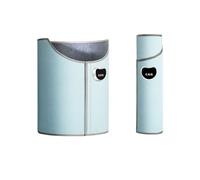 Calentador de piernas portátil con manta suave Calentador de pies de invierno para debajo del escritorio Calentador de espacios pequeños para oficina hogar(Blue,3 Level)