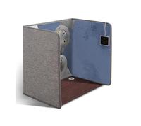 Calentador de pies eléctrico, 130*50 cm Calentador de pies extra grande, 3 ajustes de temperatura y protección contra sobrecalentamiento, apagado automático, apto for la oficina y el hogar, gris(Cat P