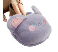 Calentador de pies eléctrico | Alfombrilla calefactora eléctrica con USB para pies | Calientapiés suave para interiores, oficina, casa, uso debajo del escritorio para adultos y niños