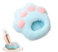 Calentador de pies eléctrico,Almohadilla térmica con pata de gato calentada por USB - Calentadores de pies de pata de gato, zapatos cálidos de felpa con temperaturas de 3 velocidades para viajes, dorm