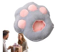 Calentador de pies eléctrico | Almohadilla térmica USB, bonitos zapatos cálidos de invierno con Pata de Gato - Calentadores de pies de invierno con forma de pata de gato, zapatos cálidos para oficinas