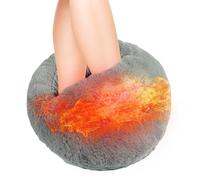 Calentador de pies eléctrico calentado - Calentador de pies con calefacción USB | Calentador de pies de calentamiento rápido con diseño de puntos antideslizantes para el hogar 3 niveles de control