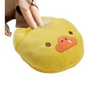 Calentador de pies eléctrico con calefacción - Almohadilla calentadora de pies USB, zapatos de invierno de dibujos animados | Pantuflas térmicas y acogedoras para dormitorio, oficina, equipo de