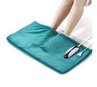 Calentador de Pies Eléctrico, Cubre Pies de Tamaño Extra Grande 50 x 80 cm, 5 Niveles de Temperatura y Protección contra Sobrecalentamiento, Apagado Automático, Lavable a Máquina, Apto para Familias