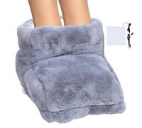 Calentador de Pies Eléctrico para debajo del Escritorio - Pantuflas Calefactables con Conexión USB | Saco Calientapiés Eléctrico | Con 3 Niveles de Calor y Temporizador (30/45/60 min), Felpa Suave