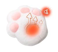 Calentador de pies recargable,Almohadilla térmica con pata de gato calentada por USB | Lindos zapatos cálidos de invierno de felpa suave para debajo del escritorio, oficinas, hogar, dormitorio