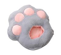Calentador de pies recargable, almohadilla térmica USB, bonita pata de gato, zapatos cálidos de invierno, calentadores de pies de patas de gato, 3 velocidades, zapatos cálidos de felpa para viajes