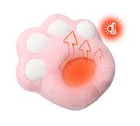 Calentador de pies recargable | Almohadilla térmica USB, bonitos zapatos cálidos de invierno con Pata de Gato,Calentadores de pies debajo del escritorio con temperaturas de velocidades de felpa suave