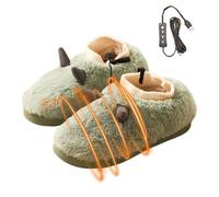 Calentador de pies recargable, pantuflas eléctricas con calefacción - Botines de calefacción eléctrica calentadores de pies - Zapatos calentados por USB para casa, calentadores de, zapatillas de