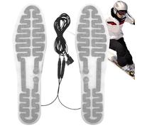 Calentador de pies recargable - Plantilla calentada media de tela USB 6,5 x 23 cm | Calentador eléctrico con confort térmico soporte invernal caza senderismo | Trabajo de camping al aire libre