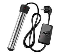 Calentador de piscina, Calentador eléctrico negro con elementos calentadores de agua for piscinas de inmersión portátiles