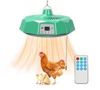 Calentador de Pollitos, 500W Incubadoras de Pollo, Criadora de Pollitos con Mando a Distancia, Termostática Calentadores para Gallineros, Lampara de Calor, Criadora para la Cría de Pollitos, Patitos