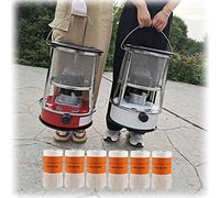 Calentador de queroseno para exteriores Estufa de queroseno de emergencia para invierno 4,6 l 6 l Quemador de convección para cocinar picnic para acampar con 6 mechas (blanco (6l 6 mechas))