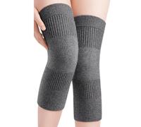 Calentador de rodilla térmico de cachemira para mujer y hombre, elástico, antideslizante, rodillera, invierno, rodilleras, artritis, alivio del dolor, rodilleras cálidas y frías para dolores