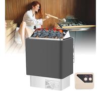 Calentador de sauna de vapor seco con controlador externo, compatible con piedras de 16 kg, perfecto para uso doméstico y comercial