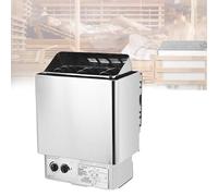 Calentador de sauna eléctrico de 3-6 kW, estufa de sauna, acero inoxidable 304, con controlador interno, 220 V/380 V, for 2-13 metros cúbicos, hogar, hotel, spa, equipamiento de baño(380V,9KW)