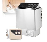 Calentador de sauna eléctrico, horno de sauna de acero inoxidable de 4,5 a 9 Kw, control externo de sauna de primera calidad, caja de sauna para baño húmedo y seco, equipo de sala de sauna,9KW
