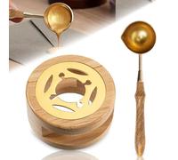Calentador de Sello de Cera, Kit de Sello Lacre, Herramienta de Sello Retro, Juego de Sellado de Cera para Manualidades DIY, 2 Piezas