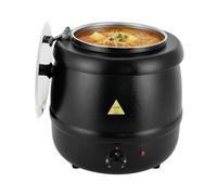 Calentador de sopa eléctrico de 10 l, 400 W 220 V, con recipiente de acero inoxidable, interior de acero inoxidable, 35 - 80 °C, olla eléctrica para salsas, bebidas y sopas