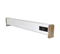 Calentador de suelo y zócalo de 1800w con mando a distancia incluido, también se puede controlar directamente desde el panel funcionamiento por convección natural de aire calentador equipado con pies