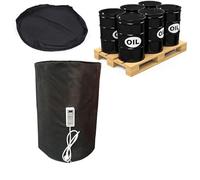 Calentador de tambor de metal mejorado de 55 galones (200 L) y 264 galones (1000 L) - Control de temperatura ajustable, calentador eficiente de barril y cubo para grasa, funciona a 30.0 °C-150.0 °C