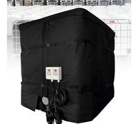 Calentador De Tambor IBC 1000L - Manta Térmica Industrial 4000W Con Control De Temperatura (0-120°C), Diseño Desmontable Para Fácil Mantenimiento(Black)