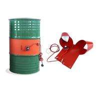 Calentador de tambores, banda para barriles, Calentador de tambor eléctrico silicona con termostato ajustable(150L 9.8x59.8in 1900W)
