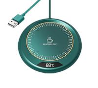 Calentador de taza de café - 11,2 cm verde eléctrico calentador de taza 20W, calentador de taza, plato de bebidas, placa caliente de larga duración | Derrotas de café ajustables para mesa de comedor
