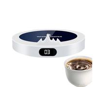 Calentador De Taza | Placa Calefactora De Escritorio con 3 Temperaturas,Placa Calentadora De Café con Enchufe Y Apagado Automático,para Cocina Dormitorio Lugar de Trabajo Viaje Durante el Almuerzo