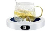 Calentador De Taza | Placa Calefactora De Escritorio con 3 Temperaturas,Placa Calentadora De Café con Enchufe Y Apagado Automático - para Oficina Viajes Cocina Sala De Estar Durante Almuerzo