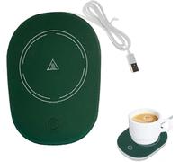 Calentador de Tazas de Café,Calentador de Taza USB,Posavasos Eléctrico Portátil,Calentadores de Bebidas Calienta Leche,Calentadores de Posavasos USB,para Calentar Café,Leche,Té (Verde)