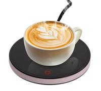 Calentador de Tazas de Café Inteligente Fangehong con 2 Ajustes de Temperatura, Posavasos Eléctrico Calentado hasta 55 ℃, Placa Calentadora de Bebidas Eléctrica Apagado Automático de 8 Horas (Rosa)
